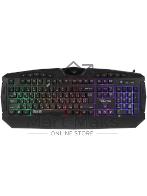 Клавиатура проводная игровая Qumo Antares K60, проводная, 104 + 10 клавиш мультимедиа, встроенные радужная подсветка