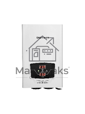 Стабилизатор напряжения для газового котла SMARTWATT AVR BOILER 2000RW (140W - 260W, 2000VA, 2 кВт, 50 Гц, розеток - 2,