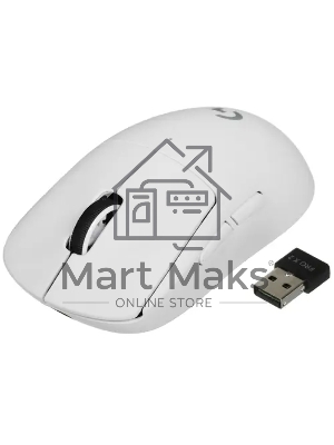 Мышь беспроводная Logitech G PRO X SUPERLIGHT 2 белый, 32000 dpi, радиоканал, USB, кнопки - 5