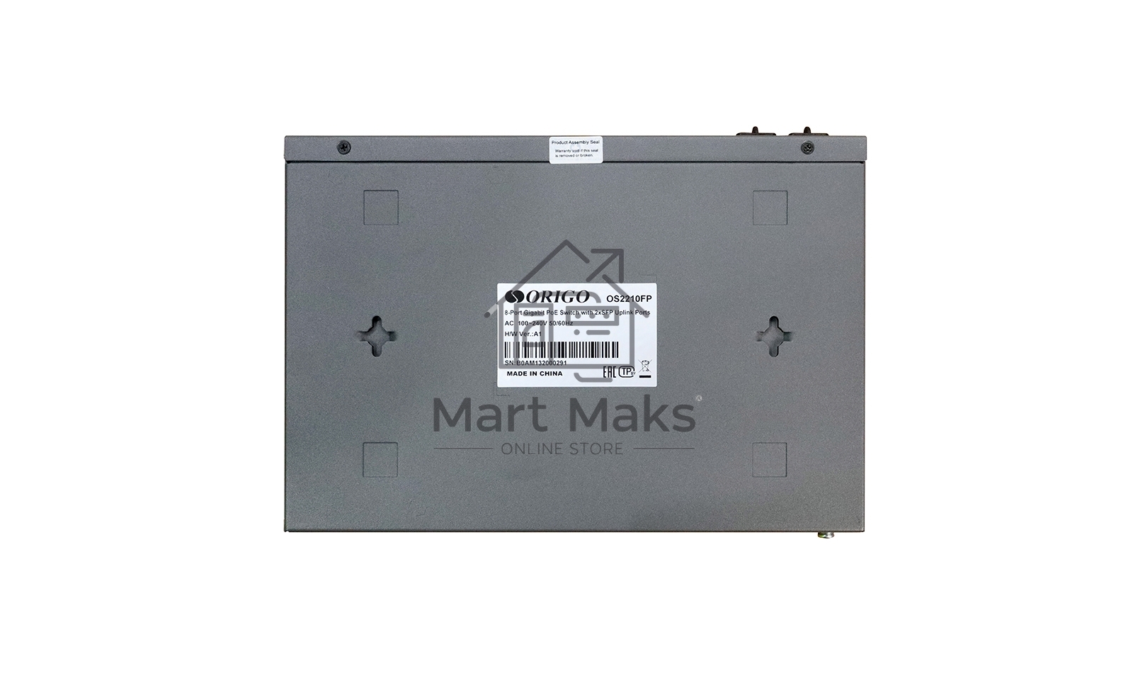 Неуправляемый PoE-коммутатор ORIGO Unmanaged Switch 8x1000Base-T PoE, 2x1000Base-X SFP, PoE Budget 120W, 19