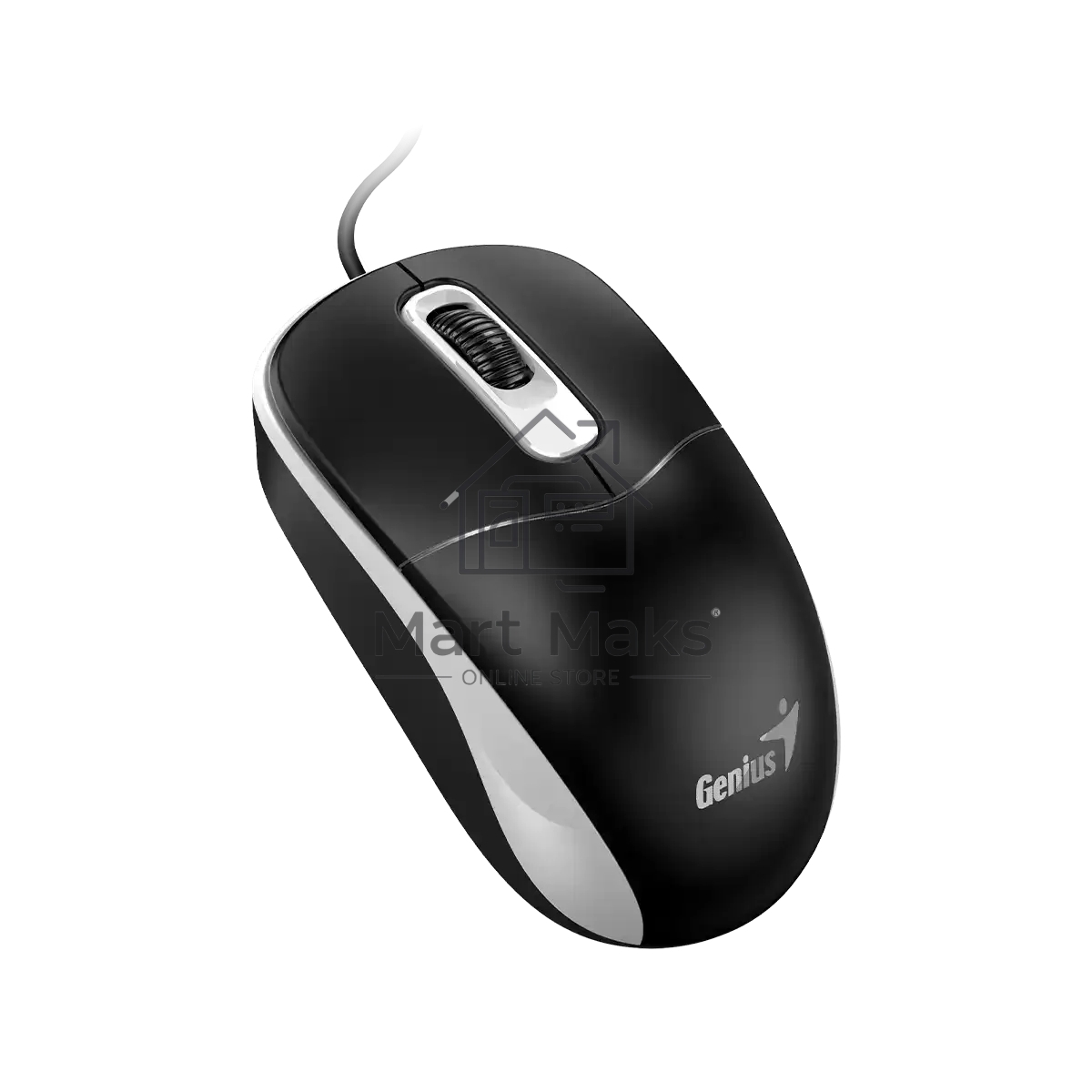 Мышь проводная Genius DX-111 черно-серый, 1200 dpi, USB, кнопки - 3