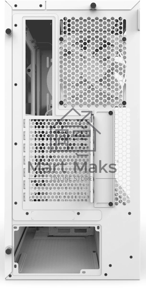 Компьютерный корпус без блока питания NZXT H5 Flow (2024), Midi-Tower, TG, 2x120мм, 1xUSB-A 3.2 + 1xUSB-C 3.2, E-ATX, ATX, mATX, mITX белый