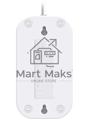 Удлинитель бытовой Defender B220 - 2 роз х 5 м, белый