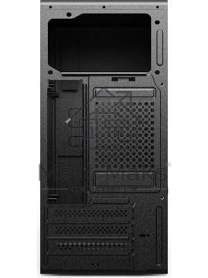 Компьютерный корпус CBR mATX Minitower V201, без БП, 2хUSB 2.0, HD Audio+Mic, черный PCC-MATX-V201-WPSU