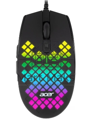 Мышь проводная Acer OMW134 черный, 3200 dpi, USB, кнопки - 6