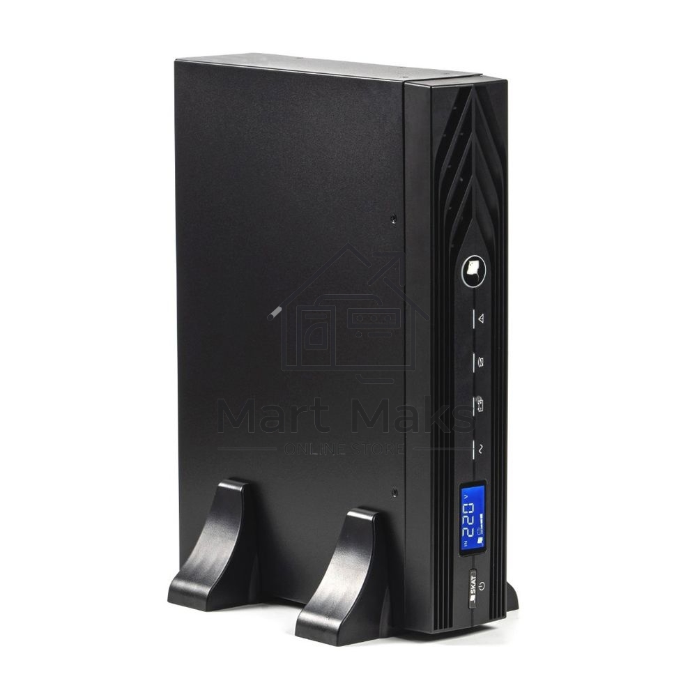 Источник бесперебойного питания (489) Бастион SKAT-UPS 1500ВА/1350Вт RACK 2U/On-Line/3хАКБ(40-120А·ч)/220В/SNMP slot/5 л.г./МИНПРОМТОРГ реестр (an.SMT1500RMI2U)