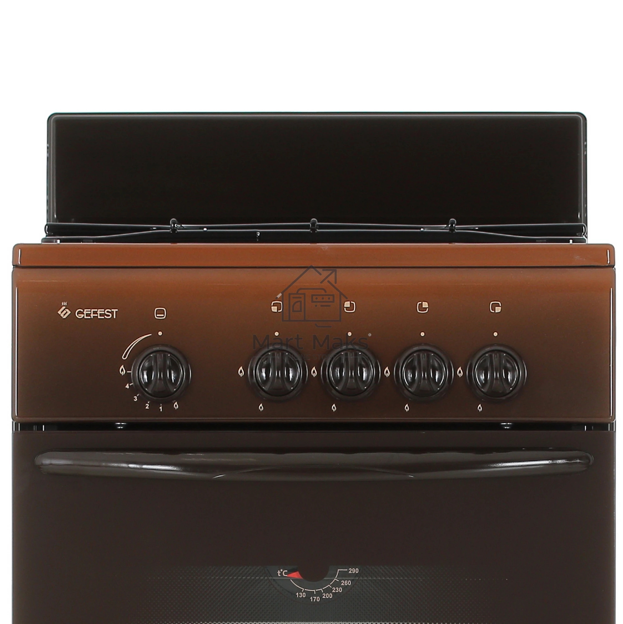 Плита газовая Gefest ПГ 3200-08 К36 коричневый, конфорок 4 шт, духовка 42 л, 50 см x 85 см x 53 см