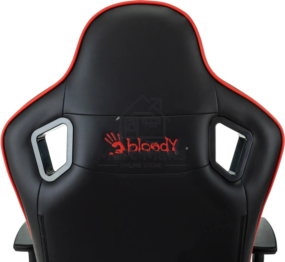 Кресло игровое A4Tech Bloody GC-840 черный, сиденье черный, эко.кожа, с подголов. крестов. металл черный, пластик черный
