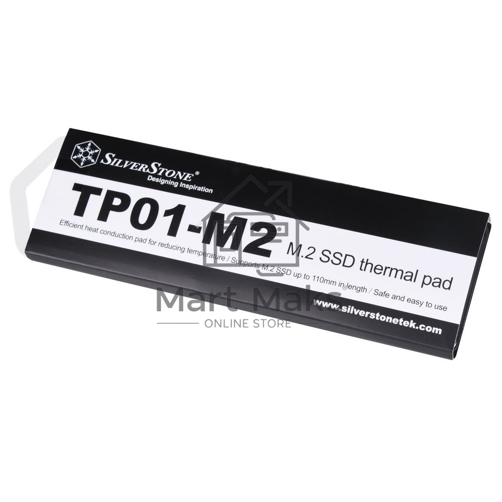 Термопрокладка Silverstone G560TP01M200010 Efficient heat conduction pad for reducing temperature,Supports M.2 SSD up to 110mm in length,Safe and easy to use