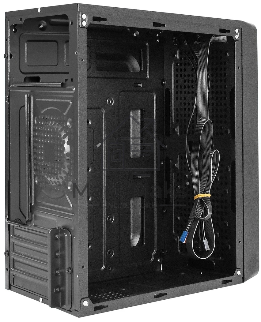 Компьютерный корпус Minitower ExeGate BAA-108-UNS450 (mATX, БП UNS450 с вент. 12см, 2*USB, аудио, черный)