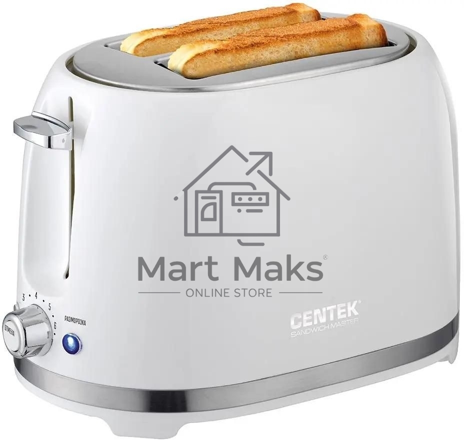 Тостер Centek СТ-1432 белый Тостер Centek СТ-1432 белый