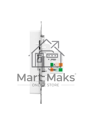 Механизм розетки RJ45 (cat5) EKF UP1-SOW-RJ45-5 белый Эпика