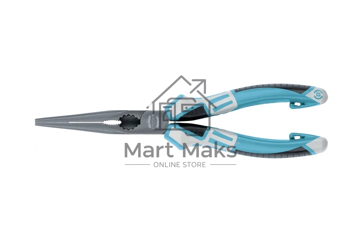 Длинногубцы прямые Gross 17171 205 мм, трехкомпонентные рукоятки