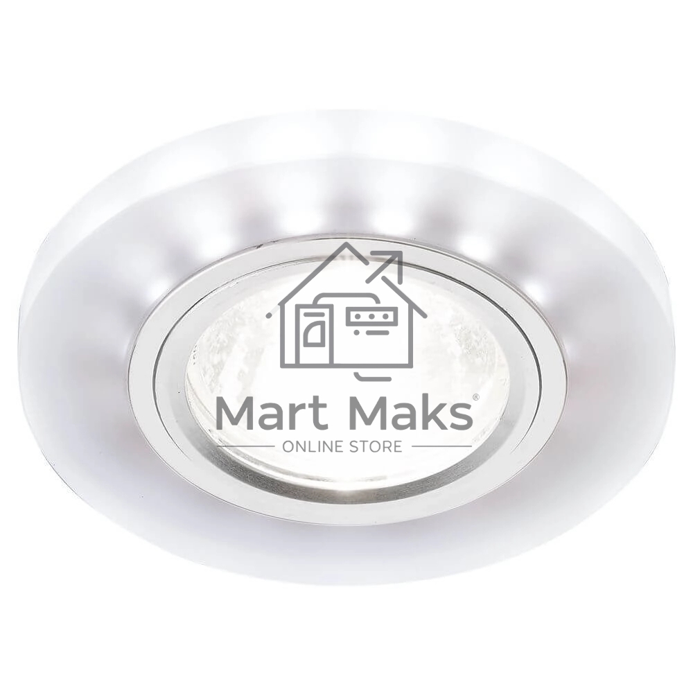 Точечный светодиодный светильник Ambrella Light матовый/хром/MR16+3W/LED WHITE/ S214 WH/CH/WH