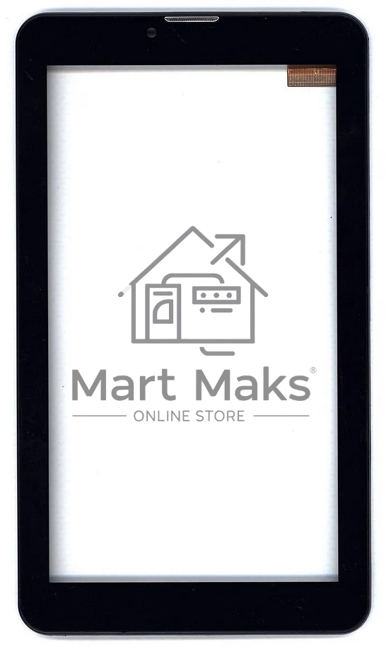 Сенсорное стекло (тачскрин) для Irbis TZone, черное c рамкой