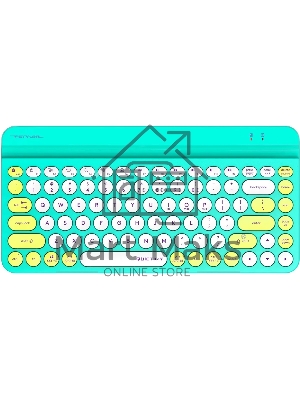 Клавиатура беспроводная A4Tech Fstyler FBK30, USB, Bluetooth/Радиоканал, зеленый