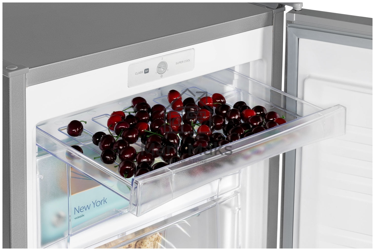 Морозильная камера Nordfrost DF 260NF SAP, серебристый, 75 л, 3 ящика