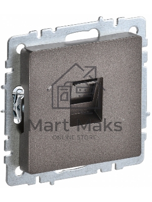 Розетка компьютерная IEK BRITE РК10-БрТБ RJ45 кат.5E темная бронза
