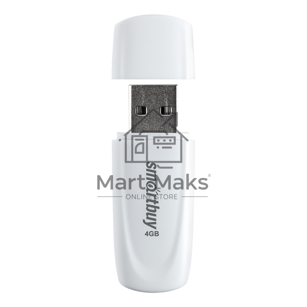 Флешка USB R/W SmartBuy R/W Scout White (SB004GB2SCW), 4Gb, USB 2.0, R/W 10/7, белый