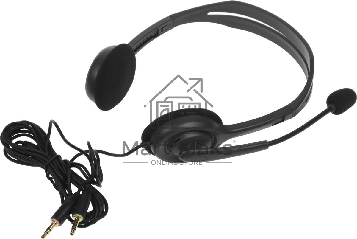 Гарнитура проводная Logitech Headset H110 grey (981-000472/981-000271)