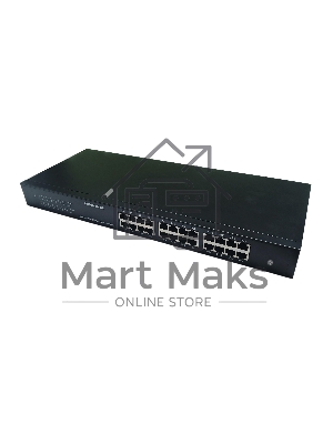 Коммутатор неуправляемый NEOMAX NMS-124P-100-SR, 24 порта 100 Mbps, металл Rack
