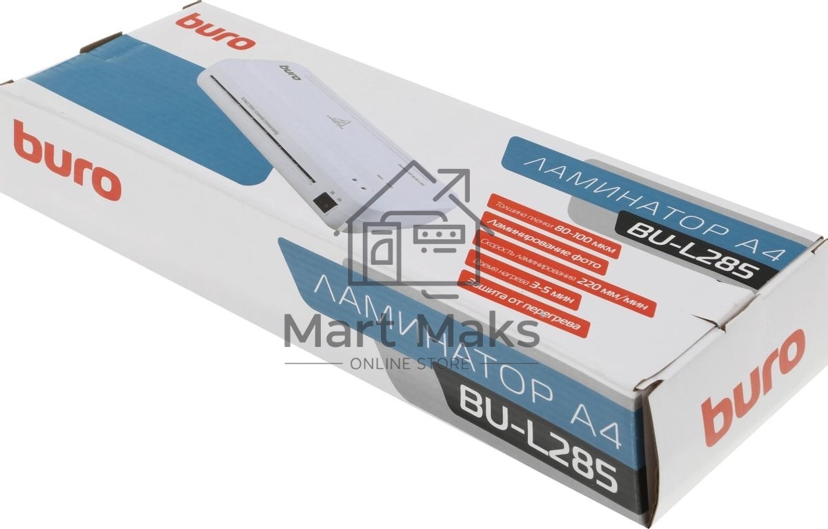 Ламинатор Buro BU-L285 A4 (80-100мкм) 22см/мин (2вал.) лам.фото