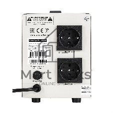 Стабилизатор напряжения ExeGate Expert Turbo AST-2000 (2000ВА, вход 80-260В, двойная цифр. индикация вход/вых. напряжения, выход 220В±8%, КПД 98%, 5 уровней защиты, задержка, усиленный метал. корпус, 2*Schuko, RTL)