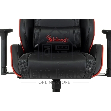 Кресло игровое A4Tech Bloody GC-840 черный, сиденье черный, эко.кожа, с подголов. крестов. металл черный, пластик черный