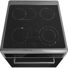 Плита электрическая Maunfeld MEC611CS10TD серебристый, конфорок 4 шт, духовка 59 л, 60 см x 85 см x 63 см