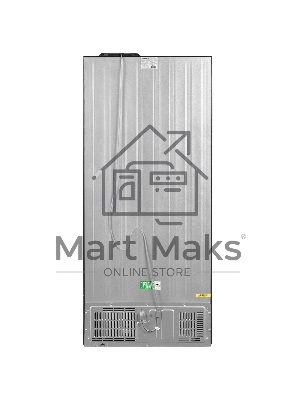 Холодильник Maunfeld MFF183NFSBE черная нержавеющая сталь трехкамерный инвертор 405л морозилка снизу