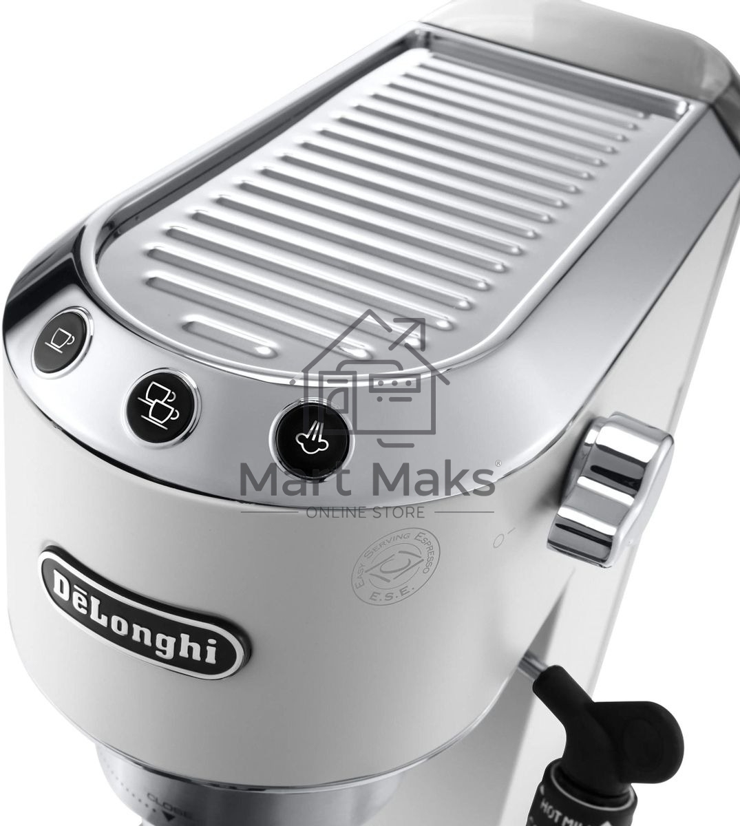 Кофеварка эспрессо DeLonghi EC685.W белый, исп. кофе - молотый/чалды, 1.1 л, 1350 Вт, 15 бар