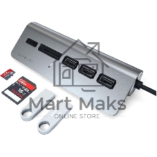 Док-станция Satechi ST-TCHCRM, USB Type-C, USB 3.0/Micro/SD, USB Type-C