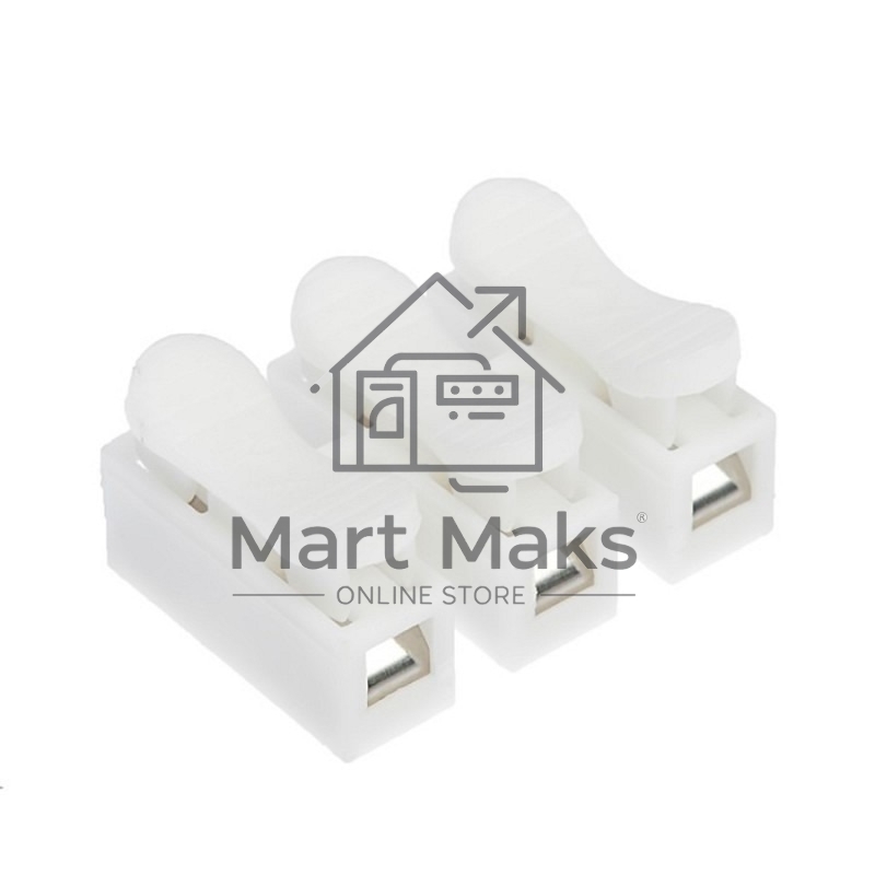 GTER8-03-BL5 Клемма монтажная 823-3-10 пружинная 3-проводная, блистер 5шт General