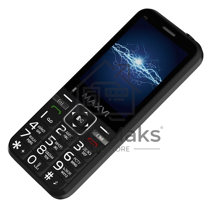 Мобильный телефон Maxvi P3 черный