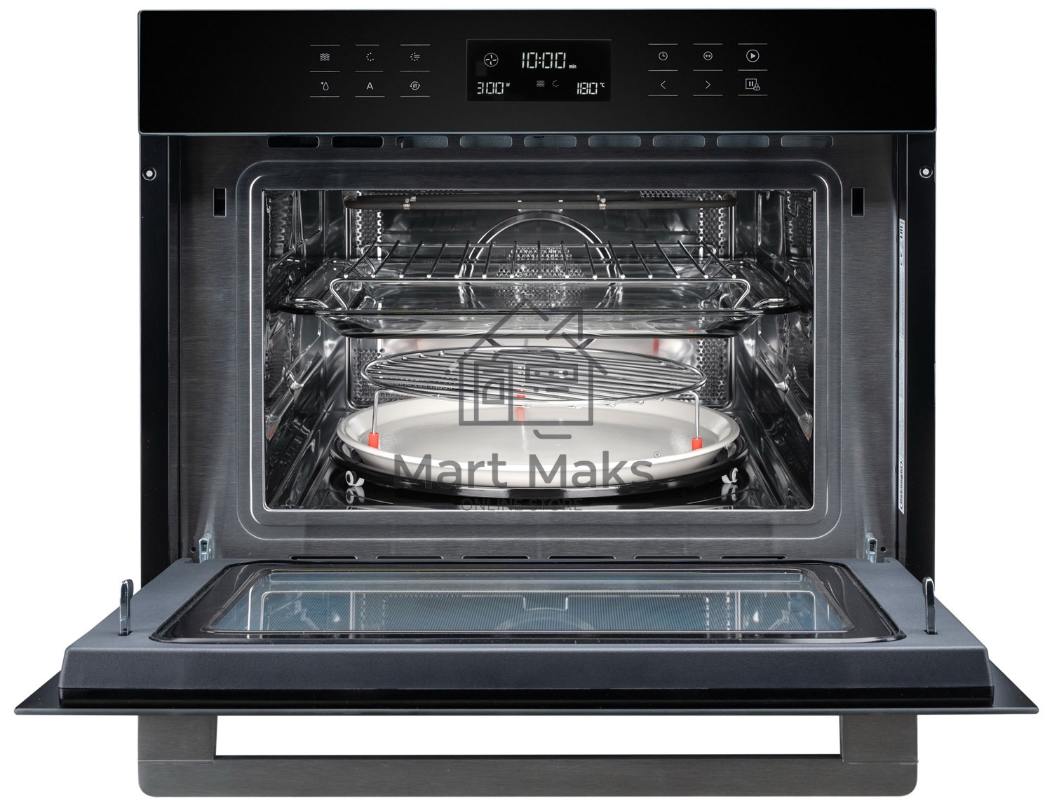 Духовой шкаф DeLonghi DMO 44NB FLORENZIA компактный с СВЧ, 44 л, черный