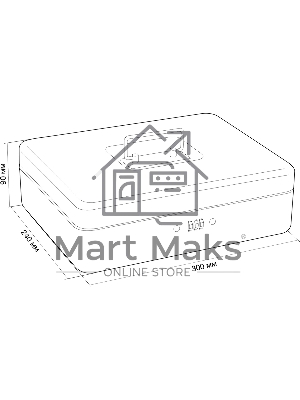 Ящик для денег без номинала Cactus CS-DCB-004 90x300x240 графитовый