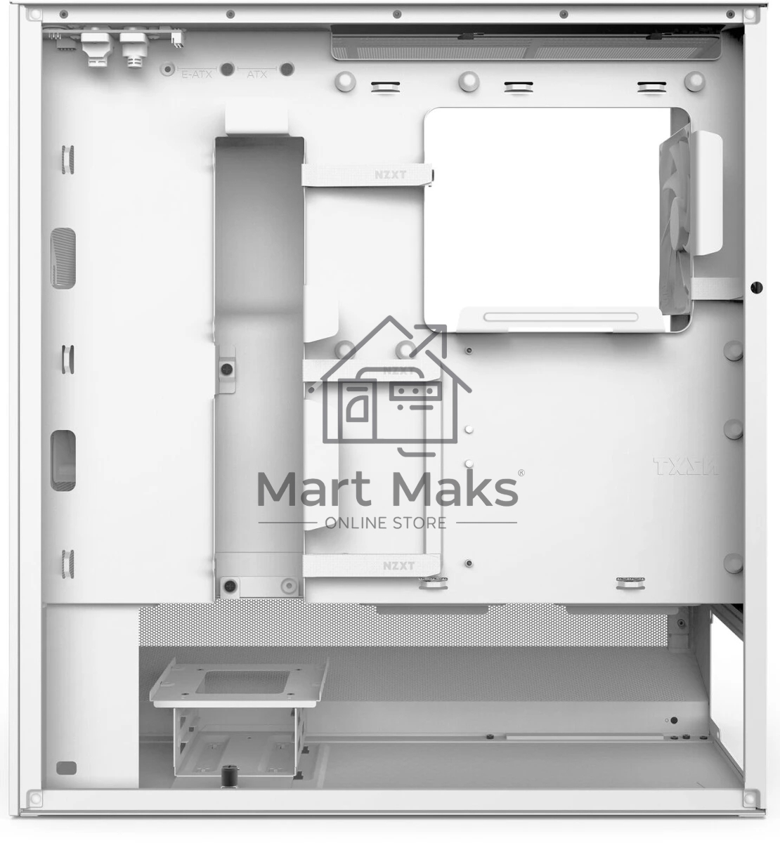 Компьютерный корпус без блока питания NZXT H5 Flow (2024), Midi-Tower, TG, 2x120мм, 1xUSB-A 3.2 + 1xUSB-C 3.2, E-ATX, ATX, mATX, mITX белый