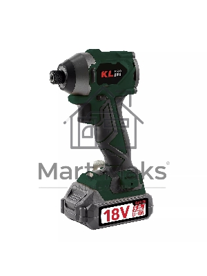 Профессиональный бесщеточный винтоверт аккумуляторный KLPRO KLDV18BH-50 (18В, Li-ion-2шт, 5.0А·ч, 220Нм, 2 скорости, подсветка,З/У,в кейсе)