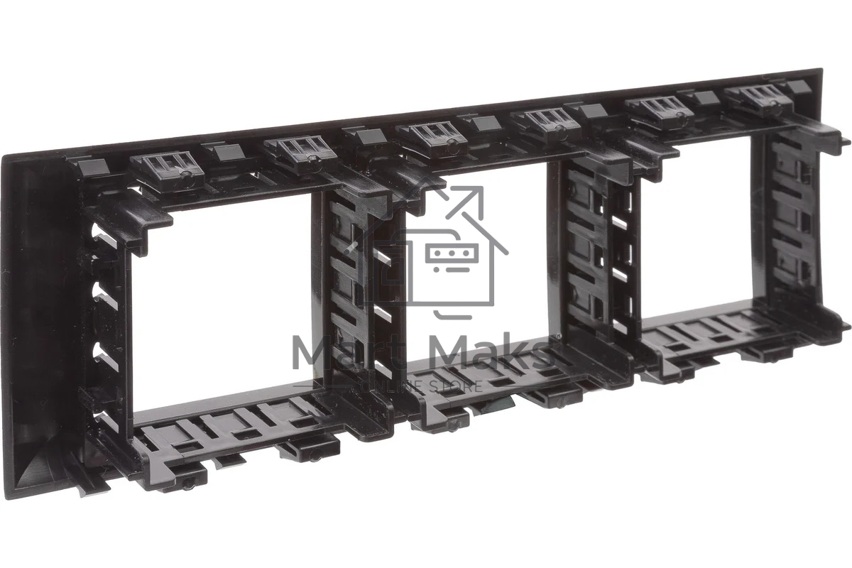 Рамка-суппорт 6мод. Avanti для In-liner Front черный ДКС 4402916