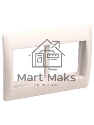 Рамка 4мод. Праймер с суппортом 75мм бел. ИЭК CKK-40D-RSU4-075-K01