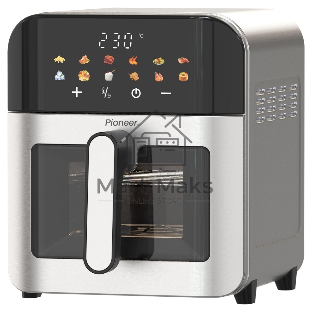 Аэрогриль Pioneer SM521D, стальной, 2100 Вт, сенсор, 12 программ