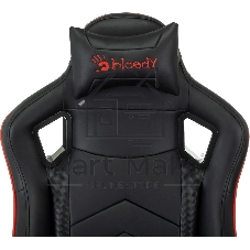Кресло игровое A4Tech Bloody GC-840 черный, сиденье черный, эко.кожа, с подголов. крестов. металл черный, пластик черный