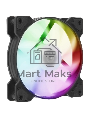 Вентилятор для корпуса Powercase M2 черный, 120 мм, 1500 об/мин, 29.58 дБ, 4 pin