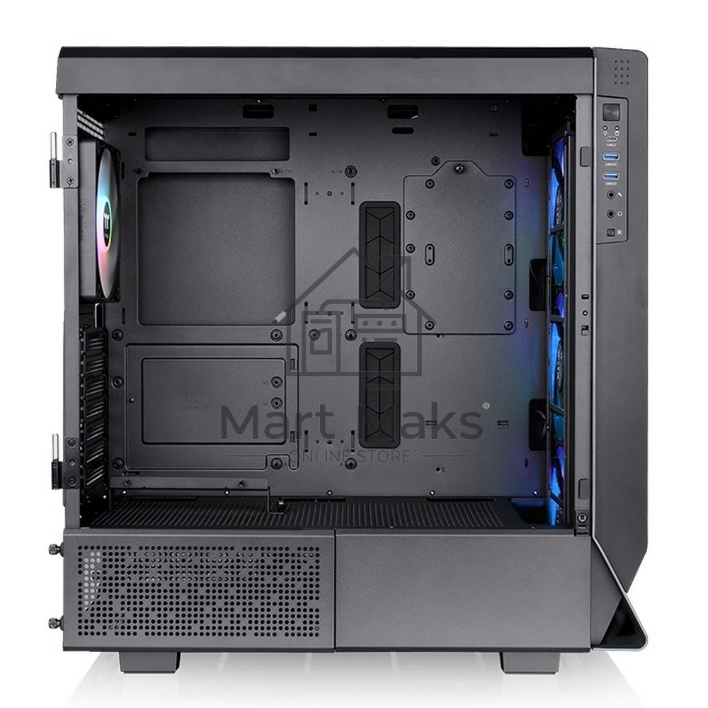 Компьютерный корпус Thermaltake Ceres 500 TG ARGB черный без БП ATX 4x140mm 2xUSB3.0 1xUSB3.1 audio bott PSU