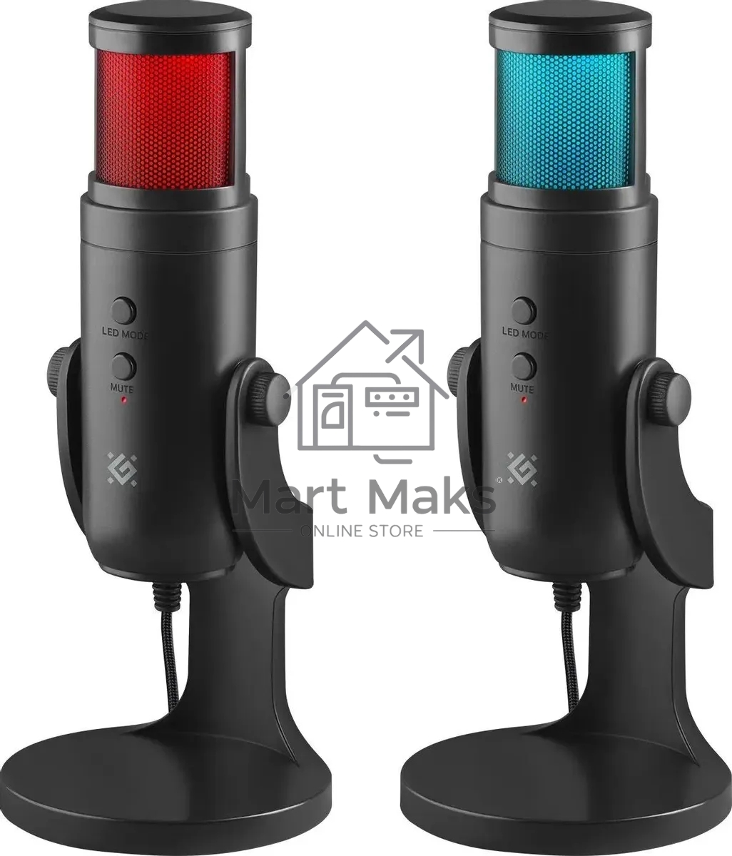 Микрофон DEFENDER (64625) Galactar GMC 250 USB, LED, провод 1.5 м