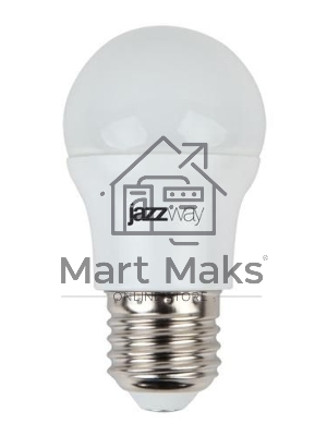 Лампа светодиодная JazzWay PLED-SP-G45 7Вт шар 3000К тепл. белый E27 540лм 230В