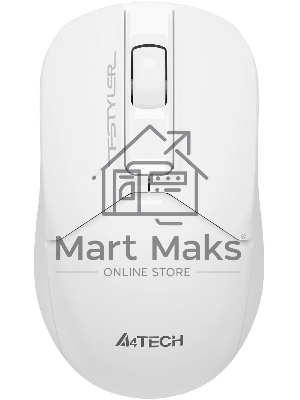 Мышь беспроводная A4Tech Fstyler FG12 белый, 1200 dpi, радиоканал, USB, кнопки - 3
