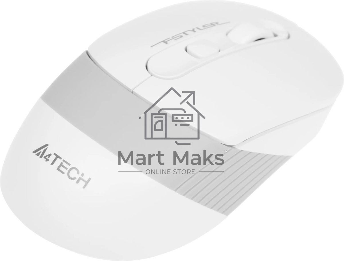 Мышь беспроводная A4Tech Fstyler FG10S белый/серый, 2000 dpi, радиоканал, USB, кнопки - 4