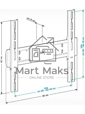 Кронштейн для телевизора Holder LCD-F4611 черный, 32
