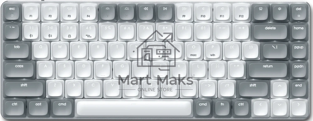 Клавиатура Satechi SM1 Slim Light гибридная, USB Type-A, Bluetooth, радиоканал, белый